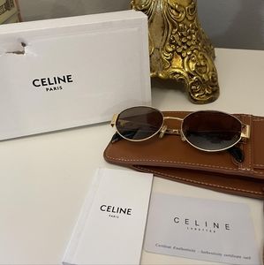 CELINE TRIOMPHE METAL SUNGLASSES IN METAL